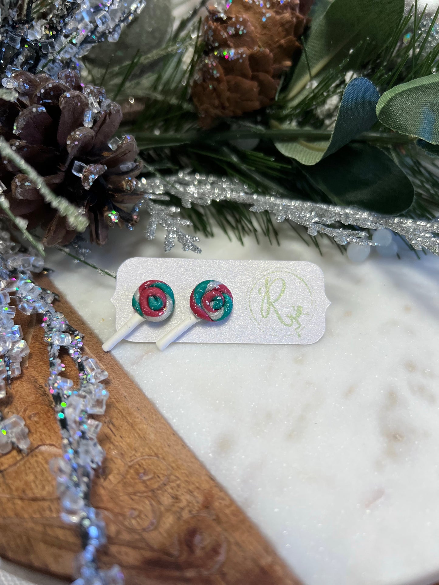 Christmas Lollipop Studs