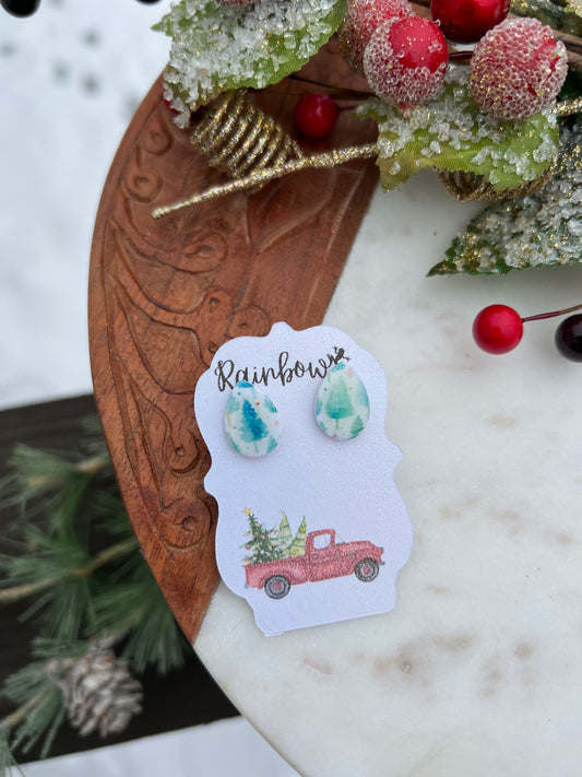 Christmas Field, Teardrop Studs