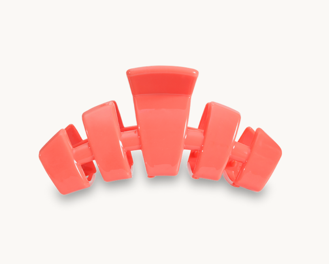 Teleties Hair Clip, Coral