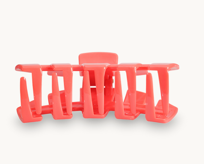 Teleties Hair Clip, Coral