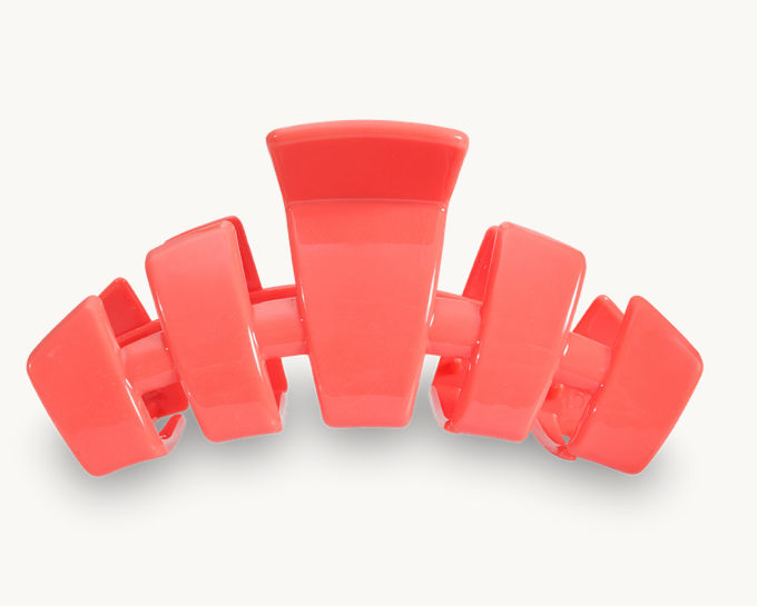 Teleties Hair Clip, Coral