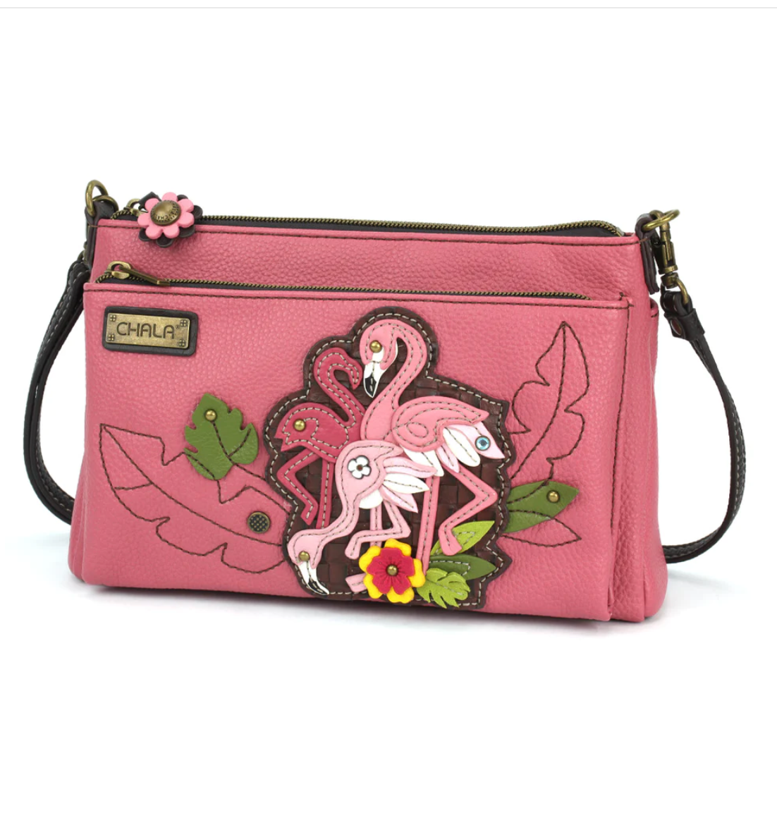 Deluxe Crossbody, Flamingo