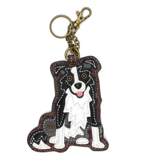 Key Fob/Coin Purse, Border Collie