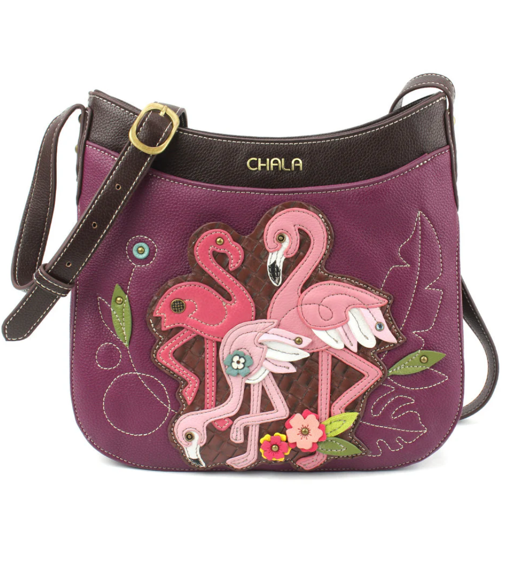 Crescent Crossbody, Flamingo