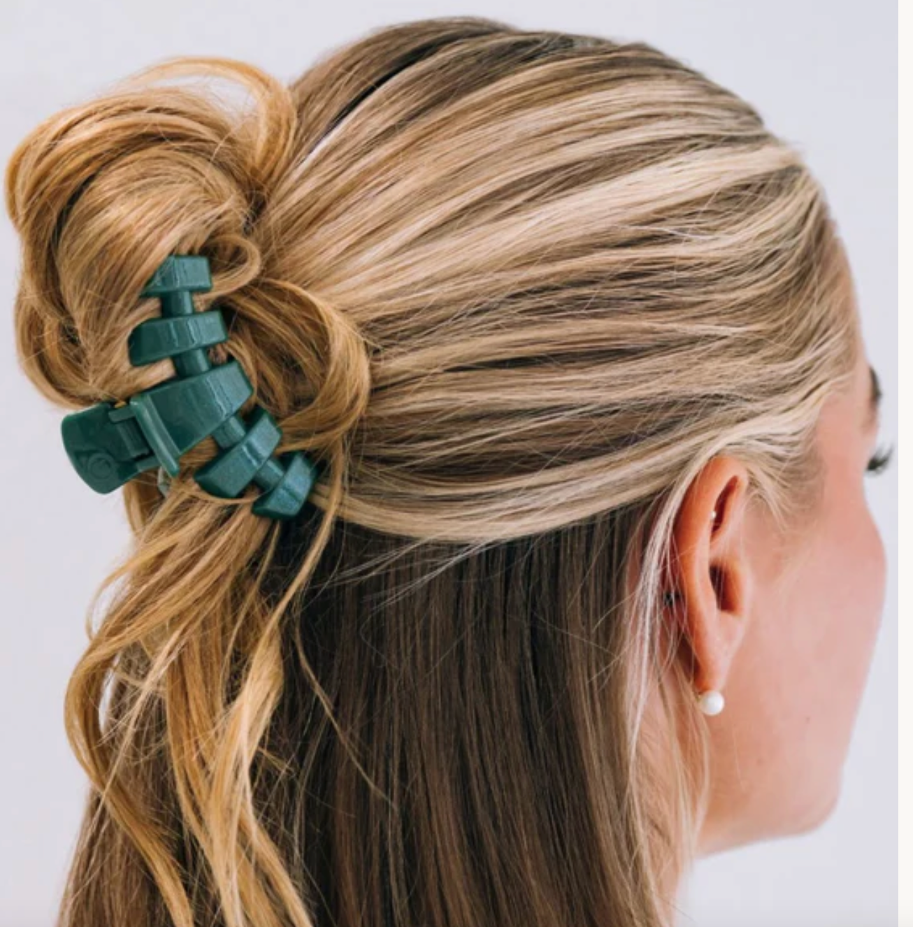 Teleties Hair Clip, Mistletoe