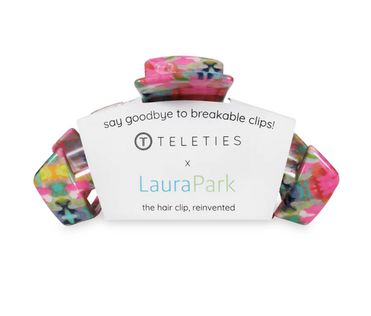 Teleties x Laura Park Hair Clip, Fuchsia Dream