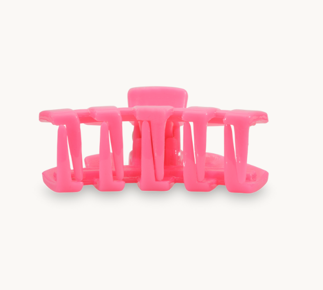 Teleties Hair Clip, Hot Pink